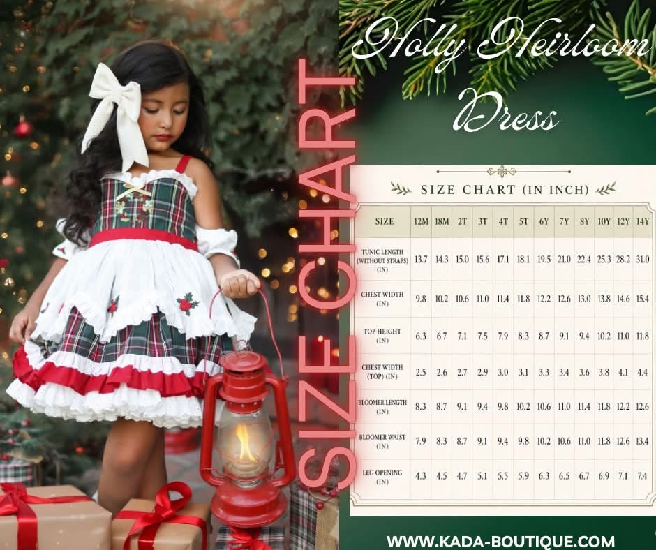 The Holly Heirloom Christmas Dress PREORDER EST END NOV