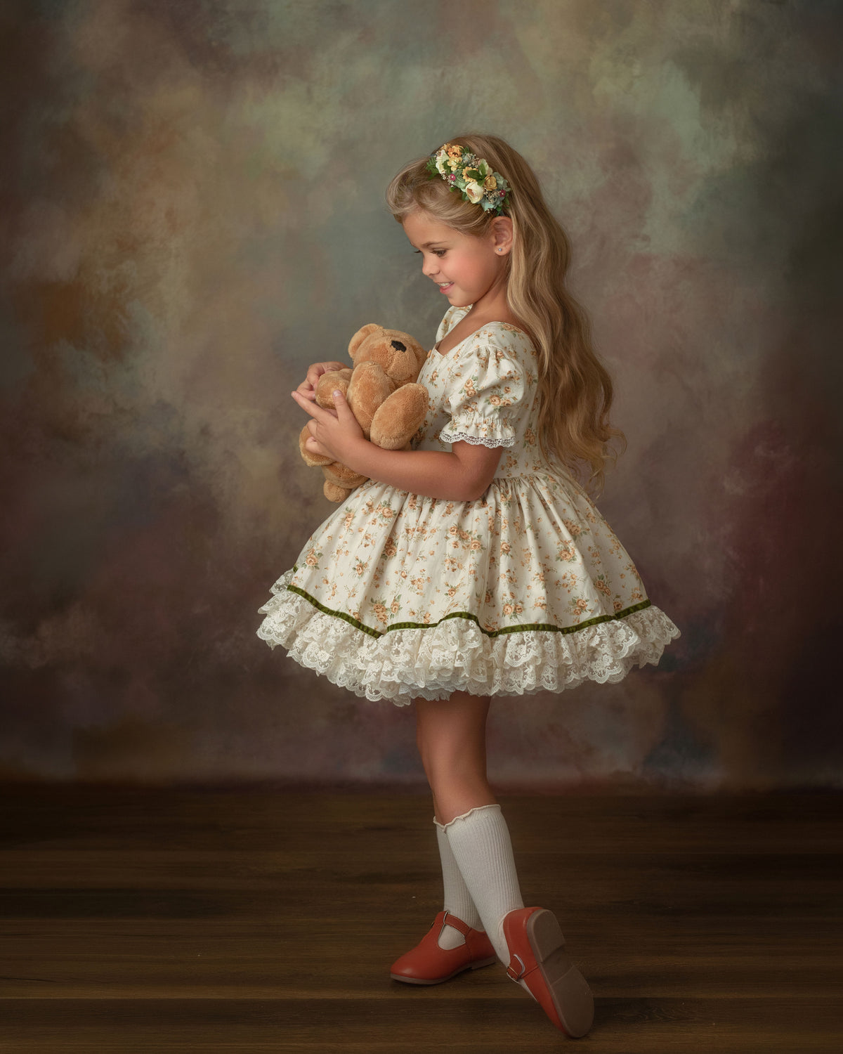 The Everwood Dress – Hand Embroidered Vintage Inspired Cotton Girls Dress | Detachable Vest Heirloom Style PREORDER EST EARLY NOV