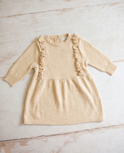 Little Cashmere Heiress Dress — Beige