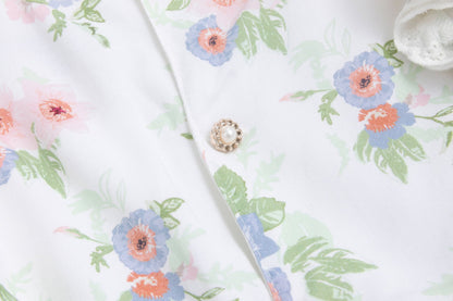 Sage Garden Dress – Floral Print Vintage Inspired Boutique Girls Dress | Ruffle Detail Heirloom Style Classic Girls Dress