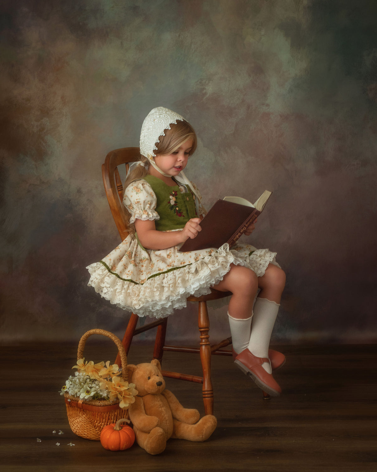 The Everwood Dress – Hand Embroidered Vintage Inspired Cotton Girls Dress | Detachable Vest Heirloom Style PREORDER EST EARLY NOV