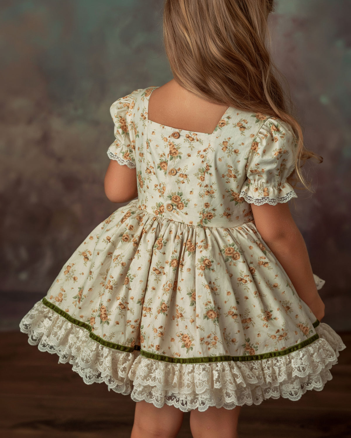 The Everwood Dress – Hand Embroidered Vintage Inspired Cotton Girls Dress | Detachable Vest Heirloom Style PREORDER EST EARLY NOV