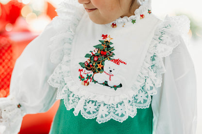 Robe Hiver Ours – Robe Brodé Boutique pour Fille | Robe de Vacances Style Héritage Imprimé Ours