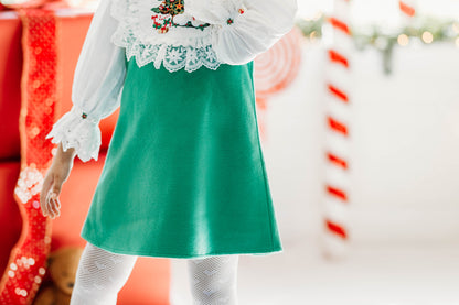 Robe Hiver Ours – Robe Brodé Boutique pour Fille | Robe de Vacances Style Héritage Imprimé Ours