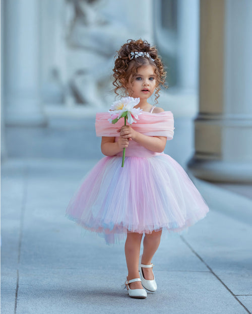 Once Upon a Pastel | Girls Couture Tulle Dress