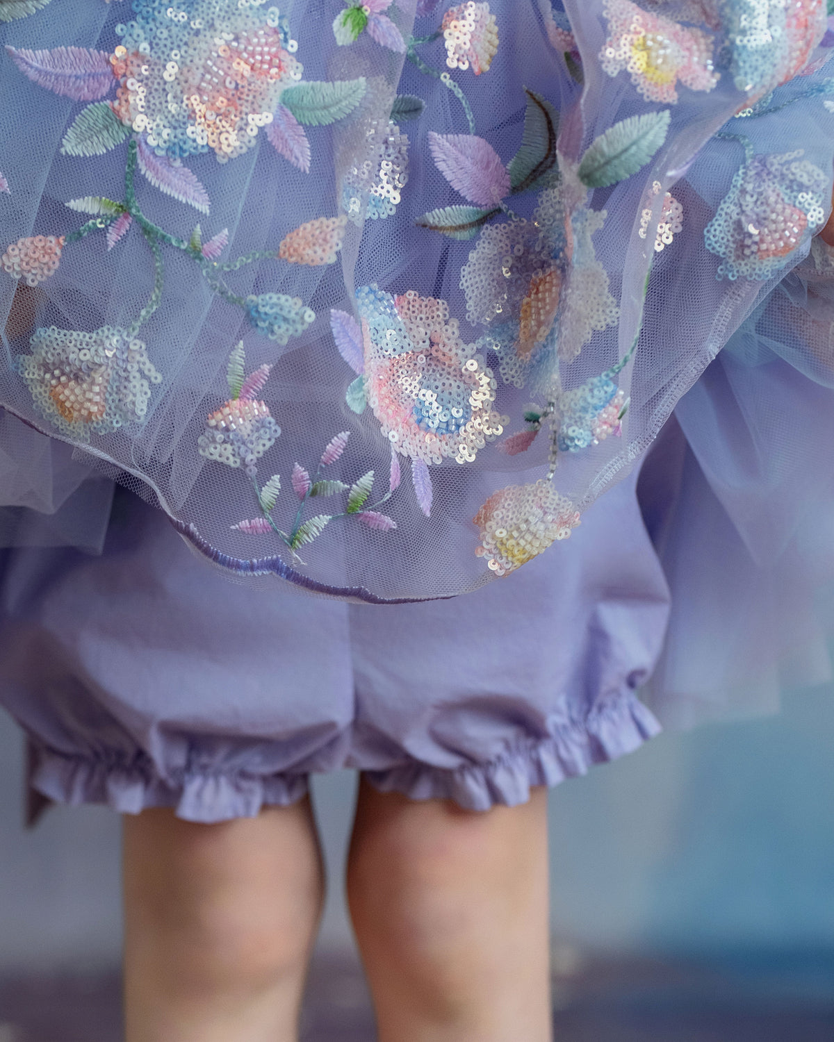 Enchanted Prism Wishes Dress – Embroidered Lace Boutique Birthday Girls Dress | Iridescent Tulle Princess Occasion Dress