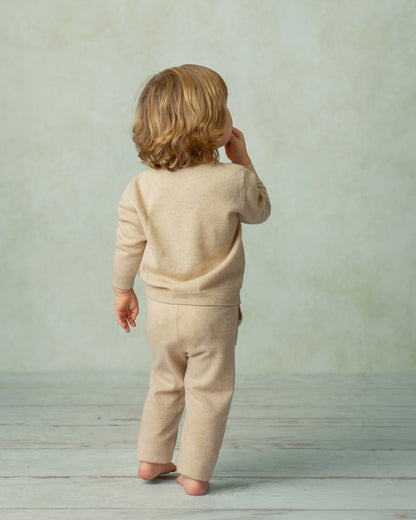 Merino Wool Cashmere Toddler Lounge Set — Sweater + Joggers