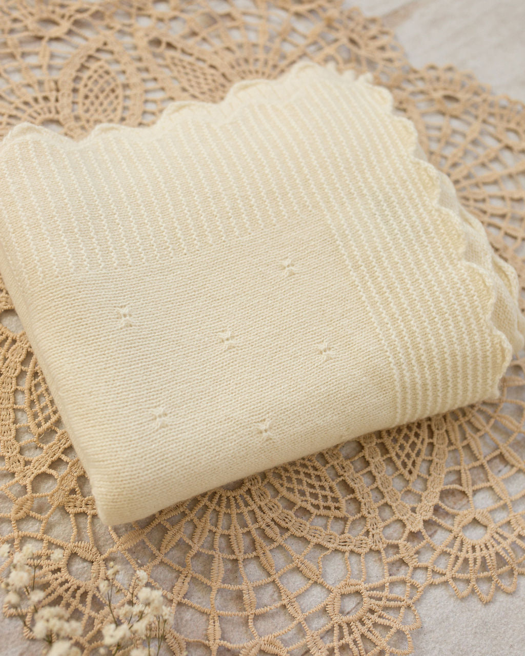 Cashmere Baby Gift Set — Blanket, Pointelle Beanie & Cashmere Socks (3-piece)