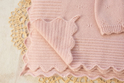 Cashmere Baby Gift Set — Blanket, Pointelle Beanie & Cashmere Socks (3-piece)
