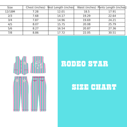 Rodeo Star Boys' Set – Embroidered Vintage Inspired Cotton Boutique Boys Set | Star Appliqué Sibling Matching Outfit