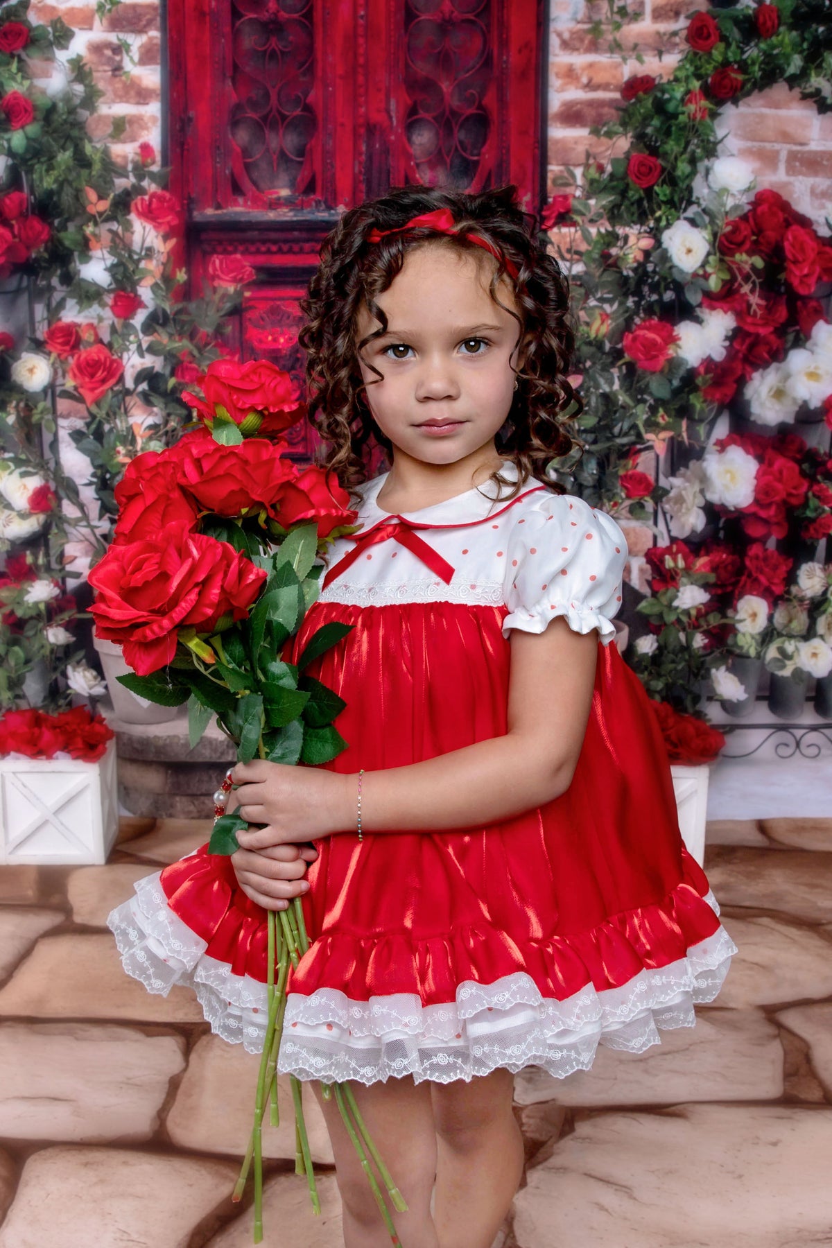 Petit Rouge Délice Dress – Vintage Inspired Boutique Girls Dress | Lace Organza Heirloom Style Special Occasion
