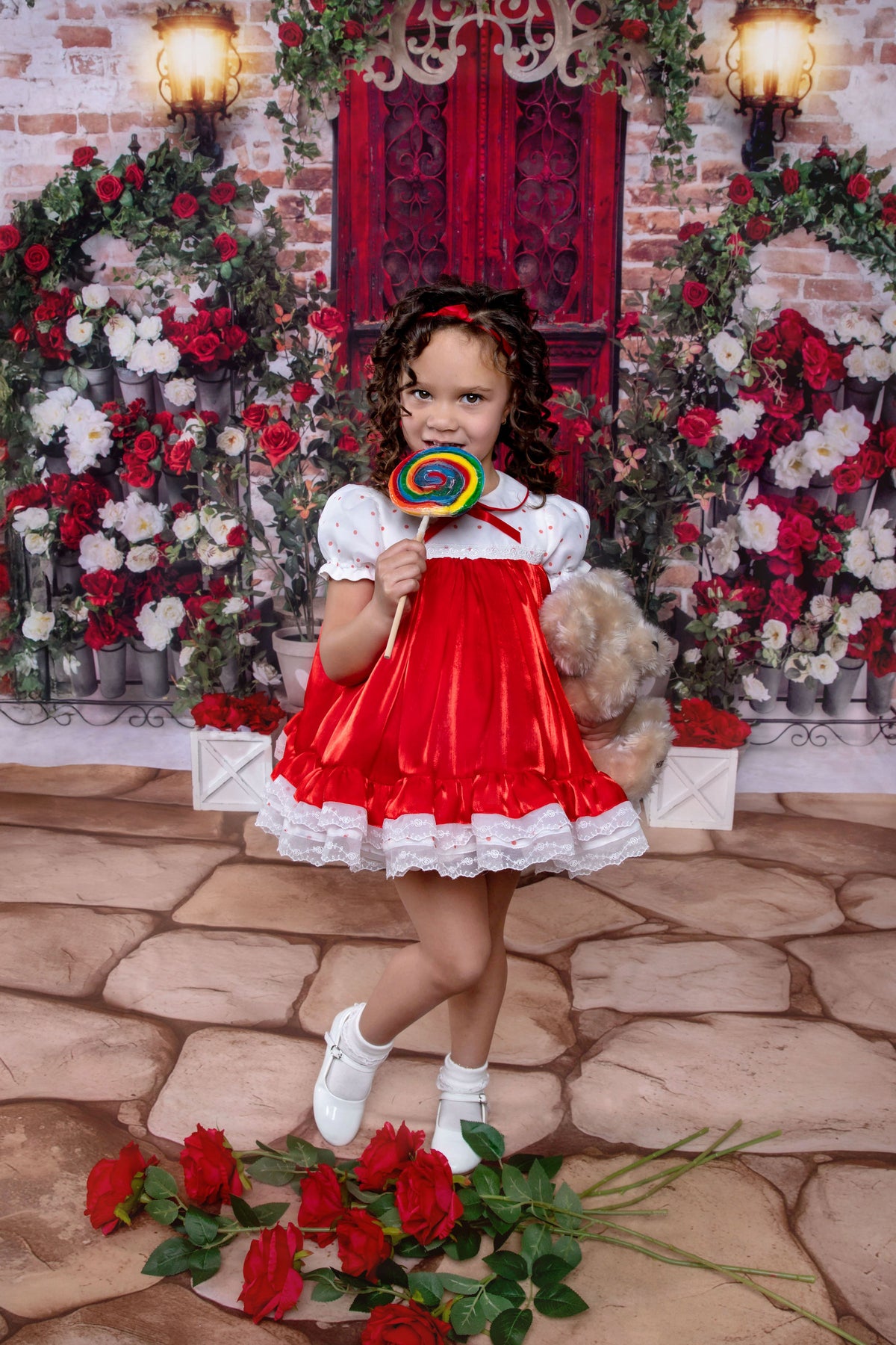 Petit Rouge Délice Dress – Vintage Inspired Boutique Girls Dress | Lace Organza Heirloom Style Special Occasion