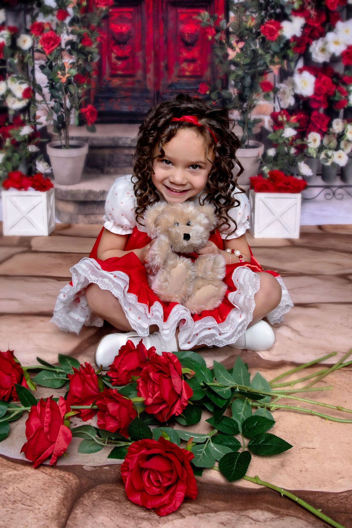 Petit Rouge Délice Dress – Vintage Inspired Boutique Girls Dress | Lace Organza Heirloom Style Special Occasion