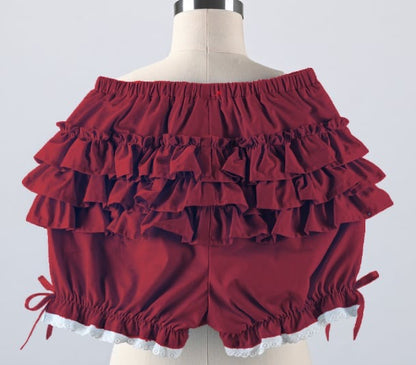 Robe Élégance Bourgogne – Robe de Fille Boutique d'Inspiration Vintage | Occasion Spéciale Style Héritage Dentelle Velours