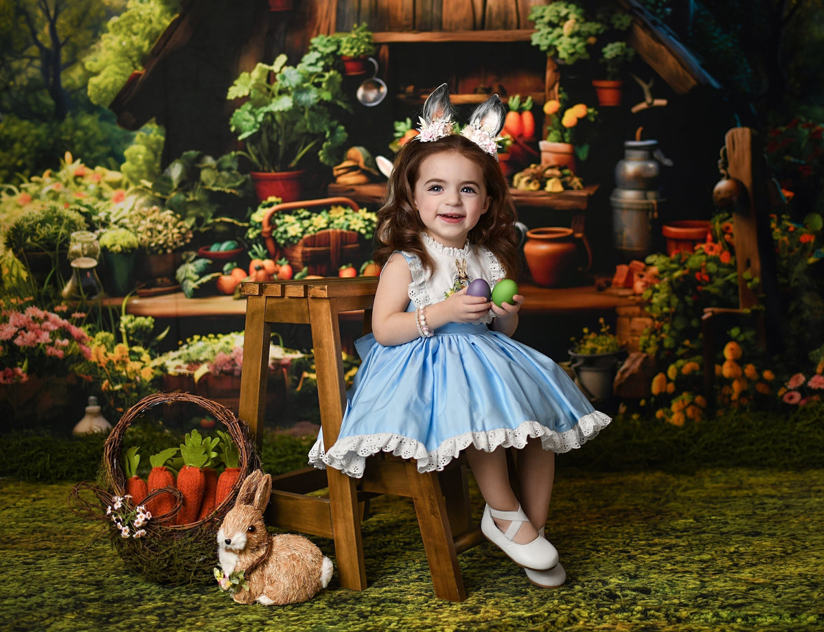 Cottontail Dreams – Robe de Pâques brodée pour filles | Robe de printemps et d'anniversaire de luxe