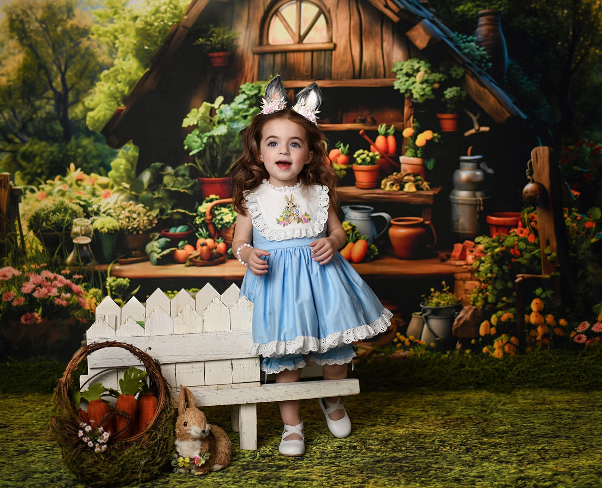 Cottontail Dreams – Robe de Pâques brodée pour filles | Robe de printemps et d'anniversaire de luxe