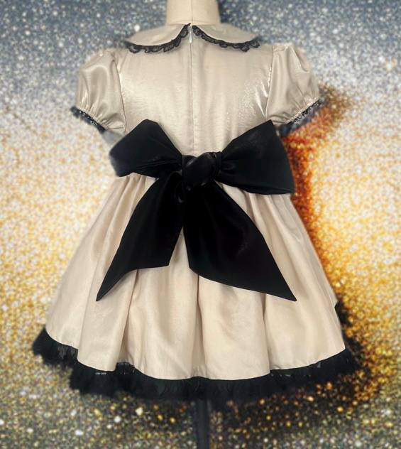 Daniella Dress – Vintage Inspired Boutique Girls Dress | Lace Ruffle Heirloom Style Special Occasion