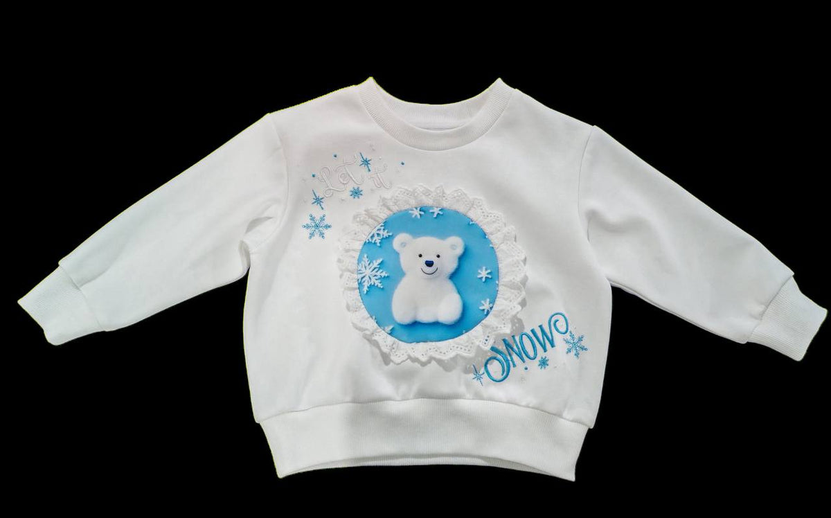 Ensemble pull ours polaire et tutu