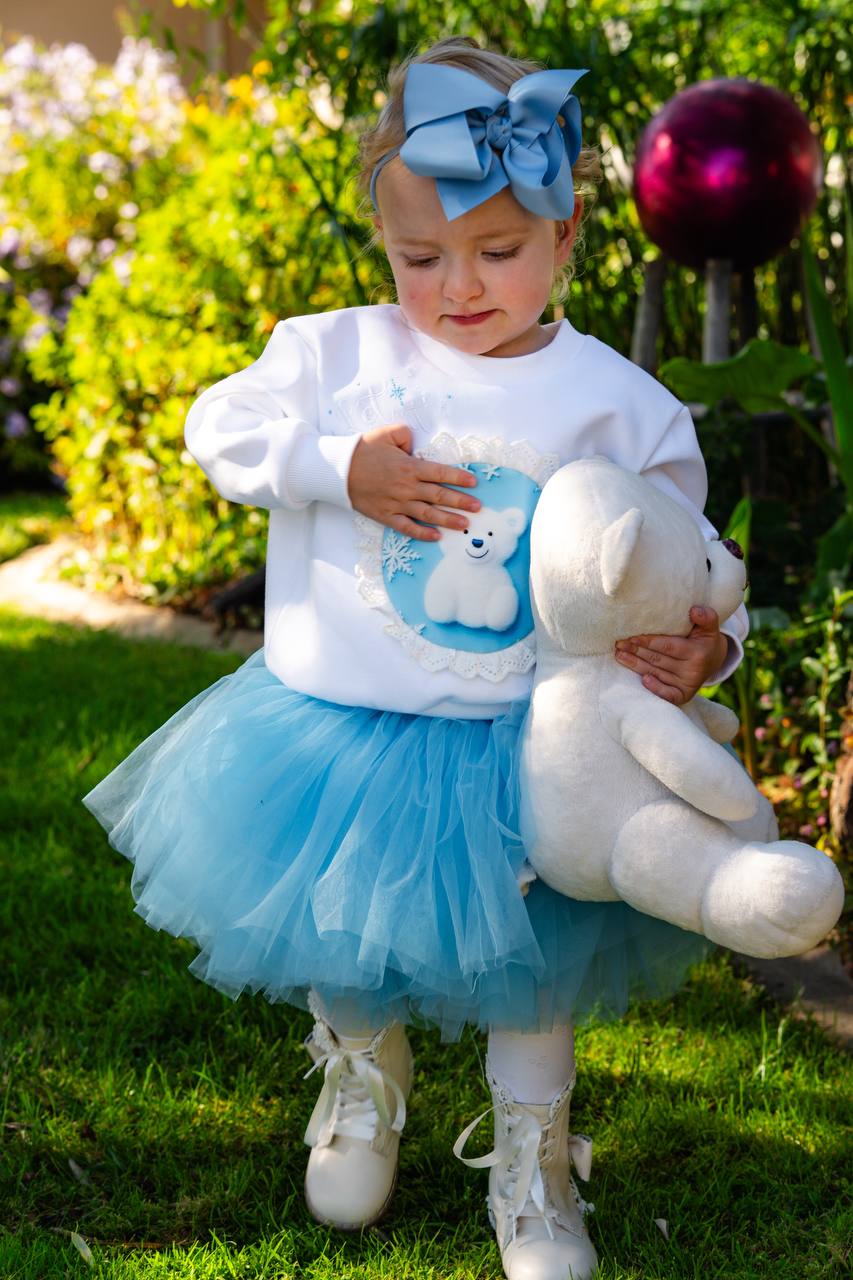 Ensemble pull ours polaire et tutu